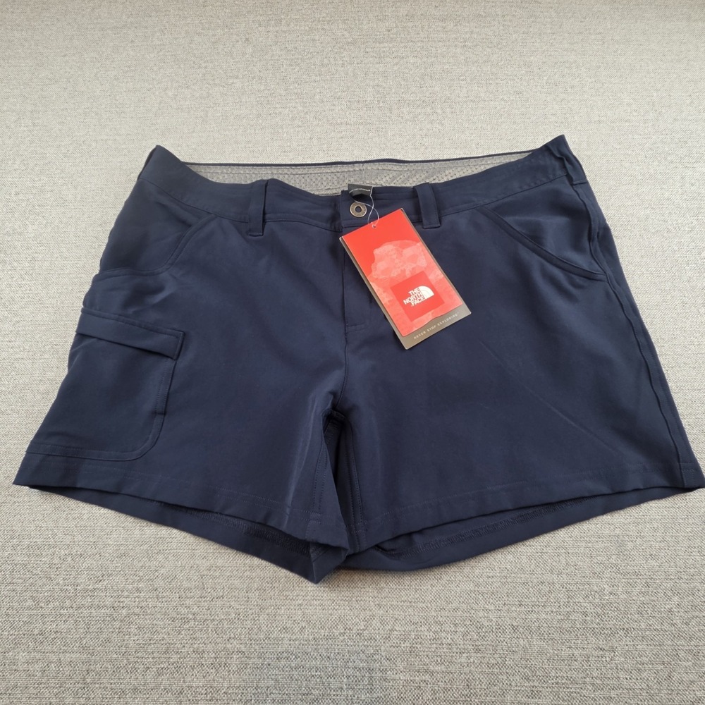 The North Face Women's Almatta Shorts Size 14 Stretch Cargo‎ Navy Running NEW